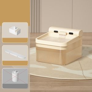 JPTD Triple Filtered Cat Automatic Water Fountain Large Capacity Silent Operation Water Bowl Automatic Sensor Filter Circulation Cat Drinking Fountain For Cats Dogs