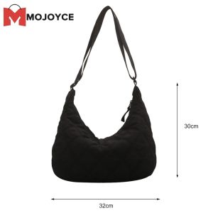 Nữ mojoyce da mềm Túi hobo chần thiết kế kim cương Túi đeo chéo rộng rãi để sử dụng thường nhật
