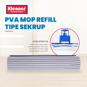 Kleaner Refill Alat Pel Lantai Spons PVA Tipe Sekrup Floor Mop Pembersih Lantai GSRA005