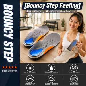💥 Super Soft Cloud Shock-Absorbing Shoe Insoles / Tapak Kasut Sport Breathable Sweat-Wicking Anti-Odor Footbed / Cushioned Orthotic Inserts Men Women Running Walking Daily Use / Spring Autumn Winter