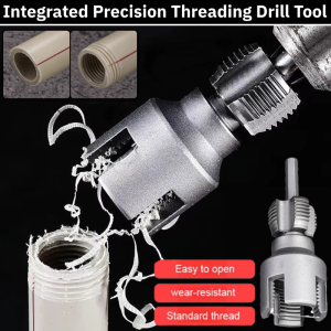 4/6 Points Integrated Precision Pipe Threading Drill Tool High Strength PVC Water Pipe Internal Thread Opener Plumbing Tool Pipe Threader Kit