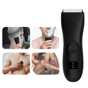 Body Hair Trimmer for Men BallsLadys Bikini Clipper Shaver Hair Removal Safety Quiet Trimmer Groin & Body Shaver Groomer for Male and Female