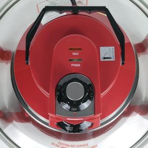 Nắp lò nướng thủy tinh dung tích 12 đến 17 lít công nghệ nướng halogen kết hợp với quạt đối lưu tặng dây nguồn điện