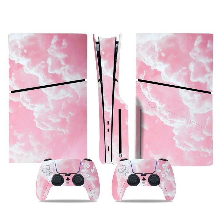 （2024） PS5 Slim Disc Skin Sticker Flame Protective Vinyl Wrap Cover