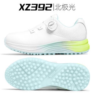 AUPGM Golf shoes womens summer shoes waterproof with rotating laces womens athletic shoes non-slip cushioned lightweight and without spikes