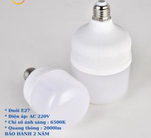 COMBO 2 ĐÈN BULB TS 10W 15W 20W 30W 40W 50W 60W 65W NHỰA BỌC NHÔM  CHỐNG NƯỚC  CHỐNG NỖ  BẢO HÀNH 1 NĂM