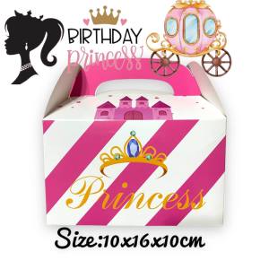 12pcs Royal Prince Princess THeme Birthday Party Loot box birthday baby shower favor Bags
