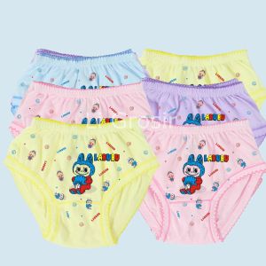 6 PCS - 12 PCS CELANA DALAM ANAK PEREMPUAN KARAKTER/MOTIF LABUBU/CD ANAK CEWEK MOTIF LUCU/USIA 2-10 TAHUN 2025