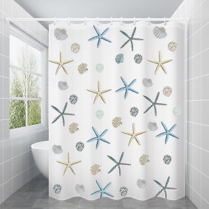 Supply peva Shower Curtain Bathroom Partition Curtain Thickened Shower Curtain Waterproof Mildew-proof Dry and Wet Separation Bathroom Curtain