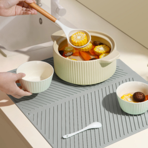 SAVE Silicone Dish Drying Mat Multi-Purpose Kitchen Mat Sink Draining Pad Tikar Pengering Pinggan Mangkuk Heatproof Mat KH05