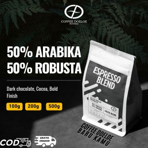 KOPI BLEND ESPRESSO 50/50 ARABIKA ROBUSTA KOPI SUSU (BIJI KOPI / KOPI BUBUK )