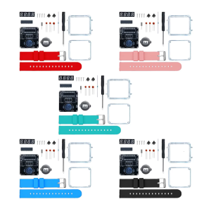 STEM Learning Electronic Watch Kit With Ceramic Circuit Components Create LED Clock Through No Tool Assembly