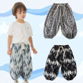 Kigift [local stock] 1-4Y Summer Children's Mosquito-Resistant Pants Cotton Silk Children Loose Spring Summer Pants Breathable Fabric. 