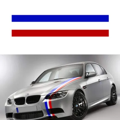 Decal dán xe ô tô và xe máy phong cách thể thao BMW M sport cờ ý đức pháp loại cao cấp độ bền cao