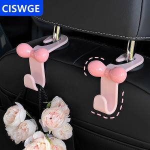 [COD] CISWGE AUTOPARTS Móc treo sau lưng ghế ô tô móc lưu trữ thắt nơ thời trang đa chức năng móc lưu trữ trở lại phụ kiện nội thất