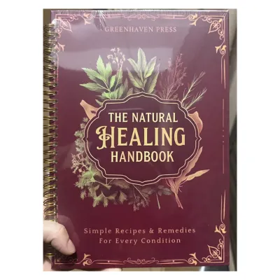 Healthy Lifestyle Journal & Recipe Book For Daily Wellness/Natural Remedies Handbook/Students Office Workers Adults/Unisex Design For Home & Library Use