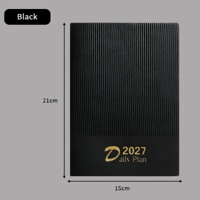 152 Pages Agenda 2027 A5 English Planner Organizer Calendar Diary Business Notebook and Journal Weekly Sketchbook Notepad Stationery Note Book Plan