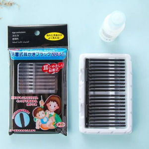 20Pcs/Pack Disposable Sticky Ear Swabs Pick Spiral Tips Wax Removal Remover Tool Kit