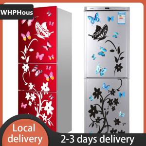 [COD] WHPHous Ship within 24 hours Butterfly Refrigerator Sticker Home Decoration Kitchen Mural DIY Wall Stickers