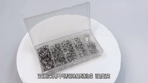 200Pcs Fishing Split Rings Fishing Swivels Stainless Steel Rings Double Flattened Split Rings Fishing Connector Rings