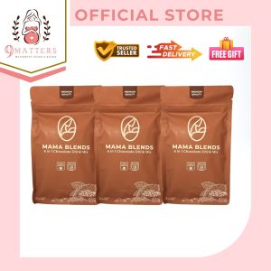 BUNDLE OF 3 | Mama Blends 6in1 Chocolate Drink Mix With 8 Sachets Inside Breastmilk Booster Safe for Breastfeeding Moms and Builds Immunity