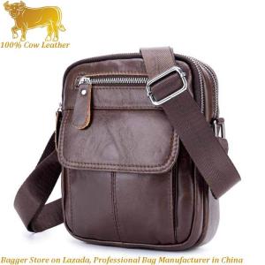 Royal Bagger Shoulder Sling Bag Crossbody Bags For Men Genuine Cow Leather 2021 New Fashion Man Sling Bag Cool Weave Handbag Casual Business Bag