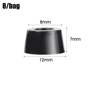 8Pcs Rubber Furniture Feet Non-slip Shock-absorb Floor Protector Table Leg Cover Speaker Cabinet Bottom Pads Funiture Parts