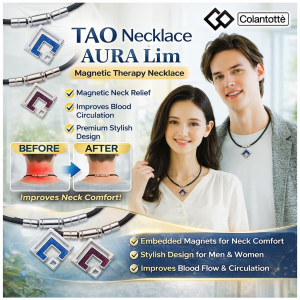 Magnetic Titanium Necklace Stiff Shoulders Improvement Soothing Relaxation Cervical Soothing Energy Magnetic Necklace 舒缓颈椎提升能量