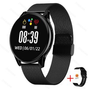 Smart Watch Round Women Waterproof Smartwatch Men Women Fitness Tracker Blood Pressure Monitor for Android IOS Smart Clock