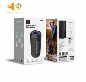 IL - Speaker LENYES S207 LED Colorfull Lights Wireless Speaker Bluetooth 5.0 Portable Hifi Sound Quality TWS