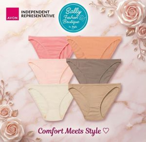Avon  6-in-1 Hi-Leg Panty-Nat & Wyn  Womens Everyday Comfort High-Leg Hipster Panties Pack Set in 4 Sizes (S-XL)