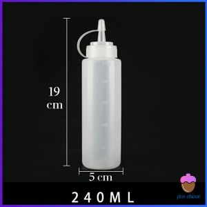 First Chioce  ขวดบีบซอส ขวดใส่มายองเนส มีฝาปิด ขวดปรุงรสพลาสติก มีหมายขนาดให้เลือก