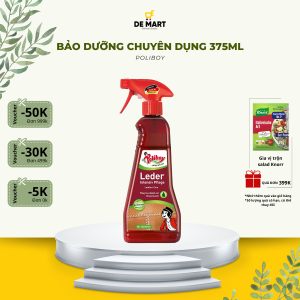 [Chuẩn Đức] Xịt vệ sinh & bảo dưỡng đồ da Poliboy 375ml | Bảo vệ màu da làm sạch vết bẩn hương thơm dễ chịu