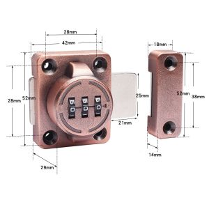 Khóa cửa chất liệu hợp kim có mã số bảo mật chống trộm