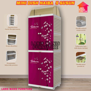 RAK PIRING PLASTIK RAK PIRING NAIBA MINI DISH RACK 4001 4002 PREMIUM TEMPAT PENYIMPANAN MAKANAN RAK MAKANAN RAK DAPUR