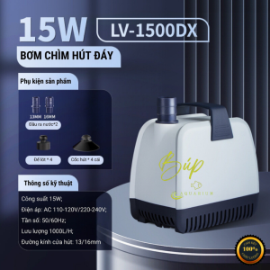 Máy bơm chìm hút đáy hồ cá 360 độ cao cấp Jingye hoạt động mạnh mẽ tiết kiệm năng lượng siêu yên tĩnh