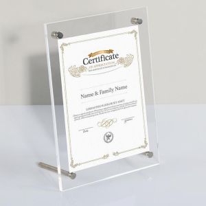 6 8 10 12 Inches B5 A4 A3 Acrylic Photo Frame Certificate Frame Crystal Photo Frame Stand Wall Mount