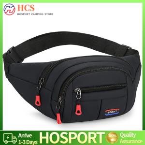 【HCS】Men Women Fanny Pack with 4-Zipper Pockets Belt Bag with Adjustable Strap Fashion Waist Pack for Travel Hiking Running