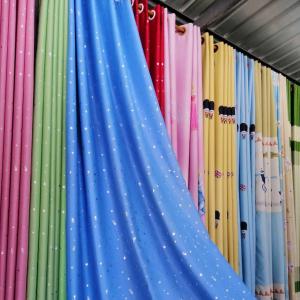 ผ้าม่านทึบแสงไซต์หน้าต่าง พิมพ์ลายดาวระยิบ  สินค้าพร้อมส่ง