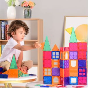 48 Pcs or 78 Pcs or 120 Pcs Magnetic Building Block Educational Magnet Toys Shape Children Kids Gift