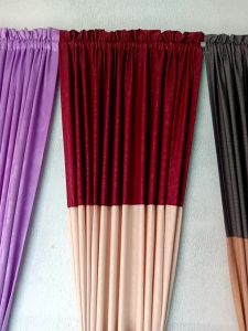 Gorden Jendela Kupu-Kupu Minimalis Kombinasi Katun & Gorden Spiral Murah