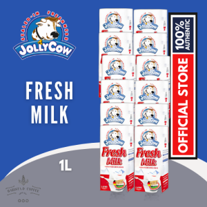 JollyCow Fresh Milk  1L X 12 -  Pure Creamy Goodness for Every Occasion