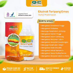 QnC Jelly Gamat Asli 100% Original Dari Ekstrak Teripang Emas Pilihan - Bukan Gsc Jely Gammat Qmc Jeli Gamat Gold G 500 Gnc Jelli Jelly Gamet Luxor Herbal Multikhasiat Mengobati Segala Macam Penyakit
