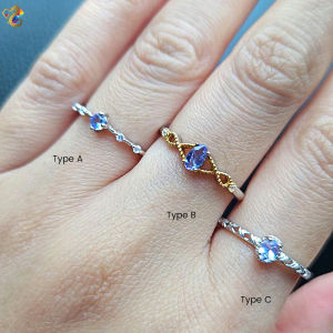 Collection Grade Tanzanite S925 Silver Rings (3 Types to Choose)