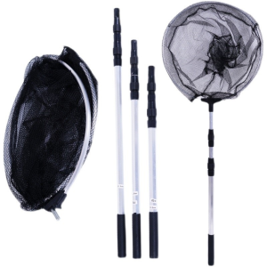 Stainless Steel Net Automatic Folding Telescopic Net Head Fishing Net Portable Net Fishing Gear