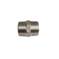 Kép inox 304 phi 42 nối thẳng lục giác ren ngoài hai đầu chất liệu bằng thép không gỉ. 