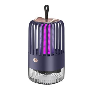 LE VICTORY Electric Mosquito Killer Lamp Rechargeable Portable Insect Trap Night Light with Handle Bug Zapper Outdoor Camping