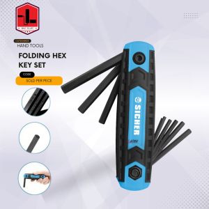 SICHER BY QUEEN BEE 8Pcs Portable Pocket Ball Point Hex Key Ring Wrench Set 1.522.534568mm