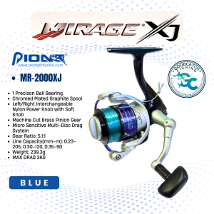 New Model Pioneer Mirage XJ 2000 3000 4000 Budget Spinning Reel for Beginners Bait and Wait Casting