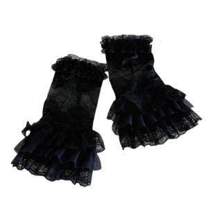 Hoa sang trọng Găng tay ren co giãn nylon ổng tay chống nắng Phụ kiện tiệc cưới 28cm Chiều dài đàn hồi còng